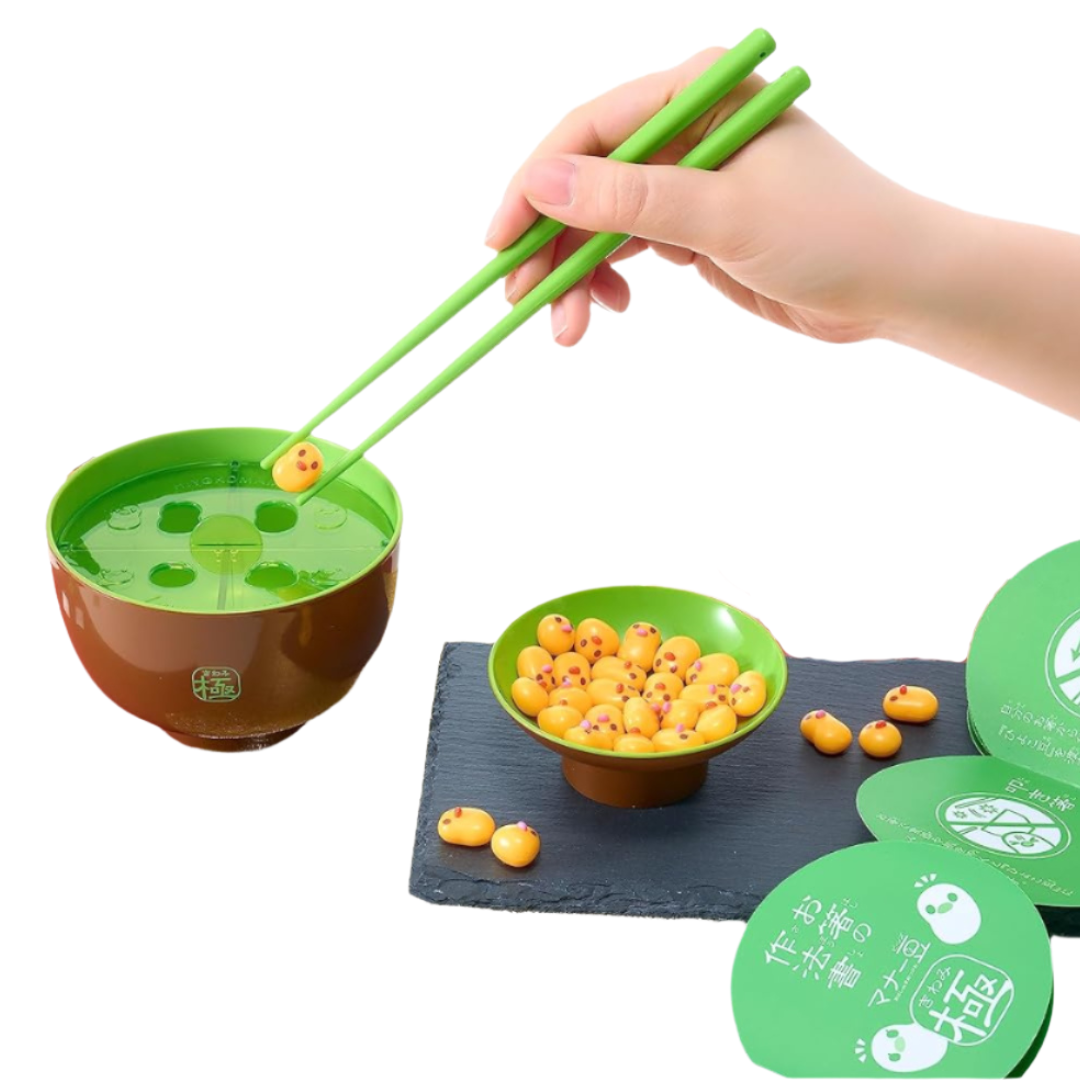 Beans Shape Sorter Chopsticks Skill Tester Game