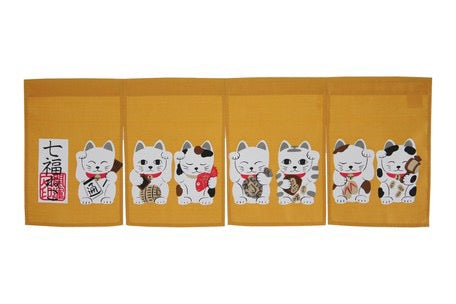 Maneki neko noren 85x30cm