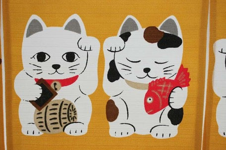Maneki neko noren 85x30cm