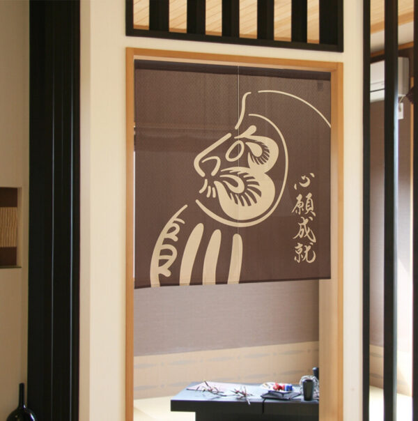 Daruma 「心願成就」 Noren 85x90cm