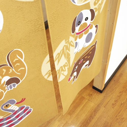 12 Zodiac Animals Noren 85x150cm