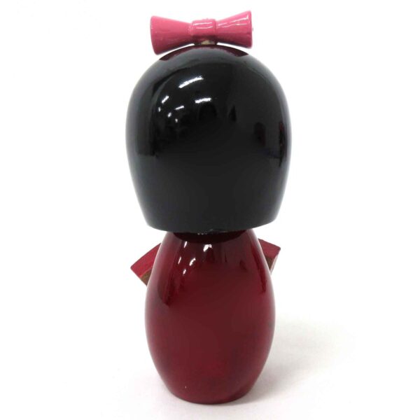 Wooden Kimono Kokeshi Doll 14cm (Maroon)