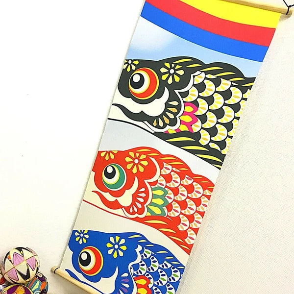 Wall Hanging Scroll Chirimen Tapestry - Tango no Sora Koinobori