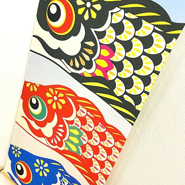 Wall Hanging Scroll Chirimen Tapestry - Tango no Sora Koinobori