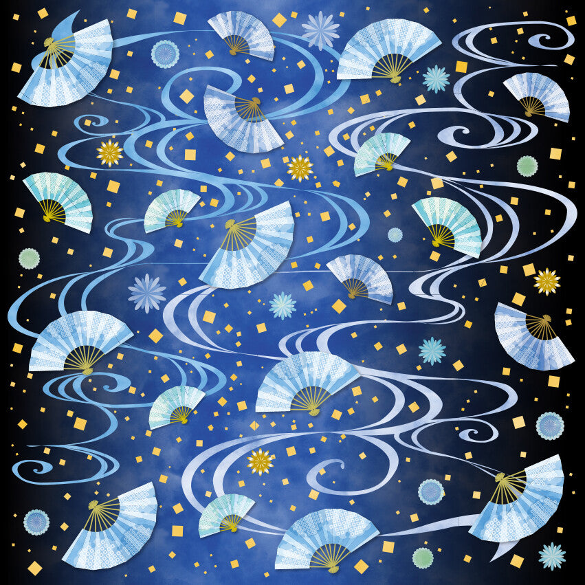 Kyoyuzen Chiyogami Antibacterial Origami Paper Set