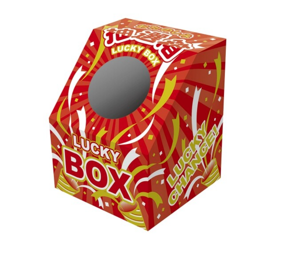 Quick-Assembly Angled Japanese Lucky Box - Mystery Prize Draw Box