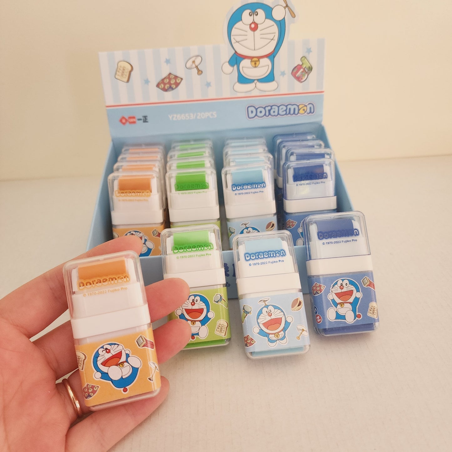 Doraemon 2-way Erasers 20 Pack