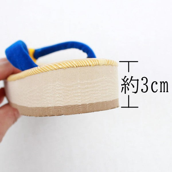 BLUE Japanese Zori Sandles for Kids (3 sizes)