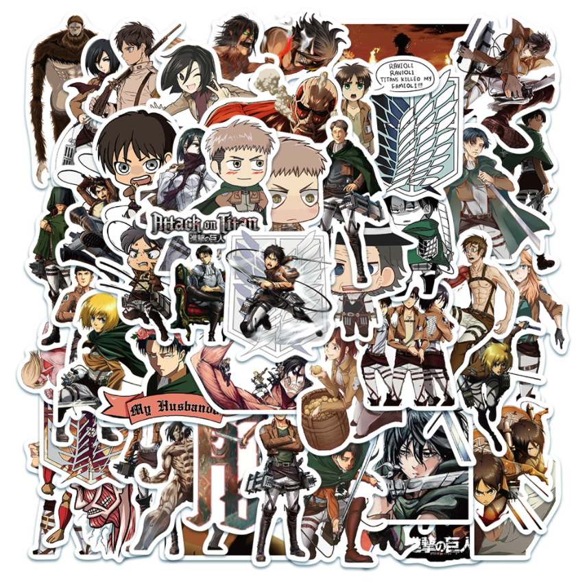 Attack on Titans Stickers Set of 50