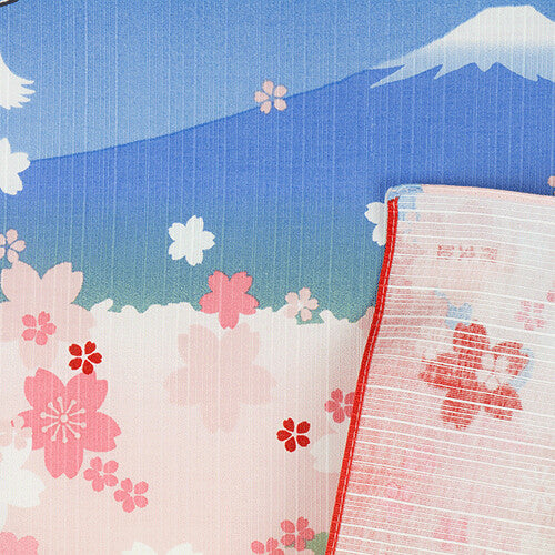 Furoshiki – Mt. Fuji & five-story pagoda in Spring