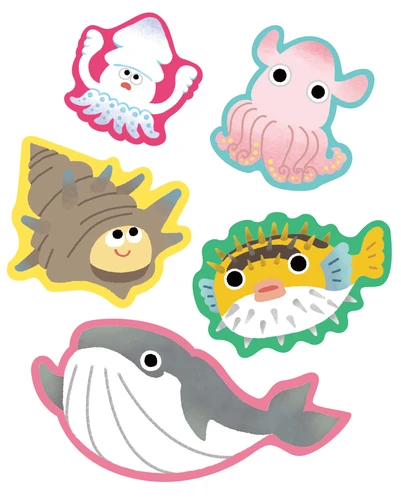 Under the Sea Counters Matching Card Game Set image 2