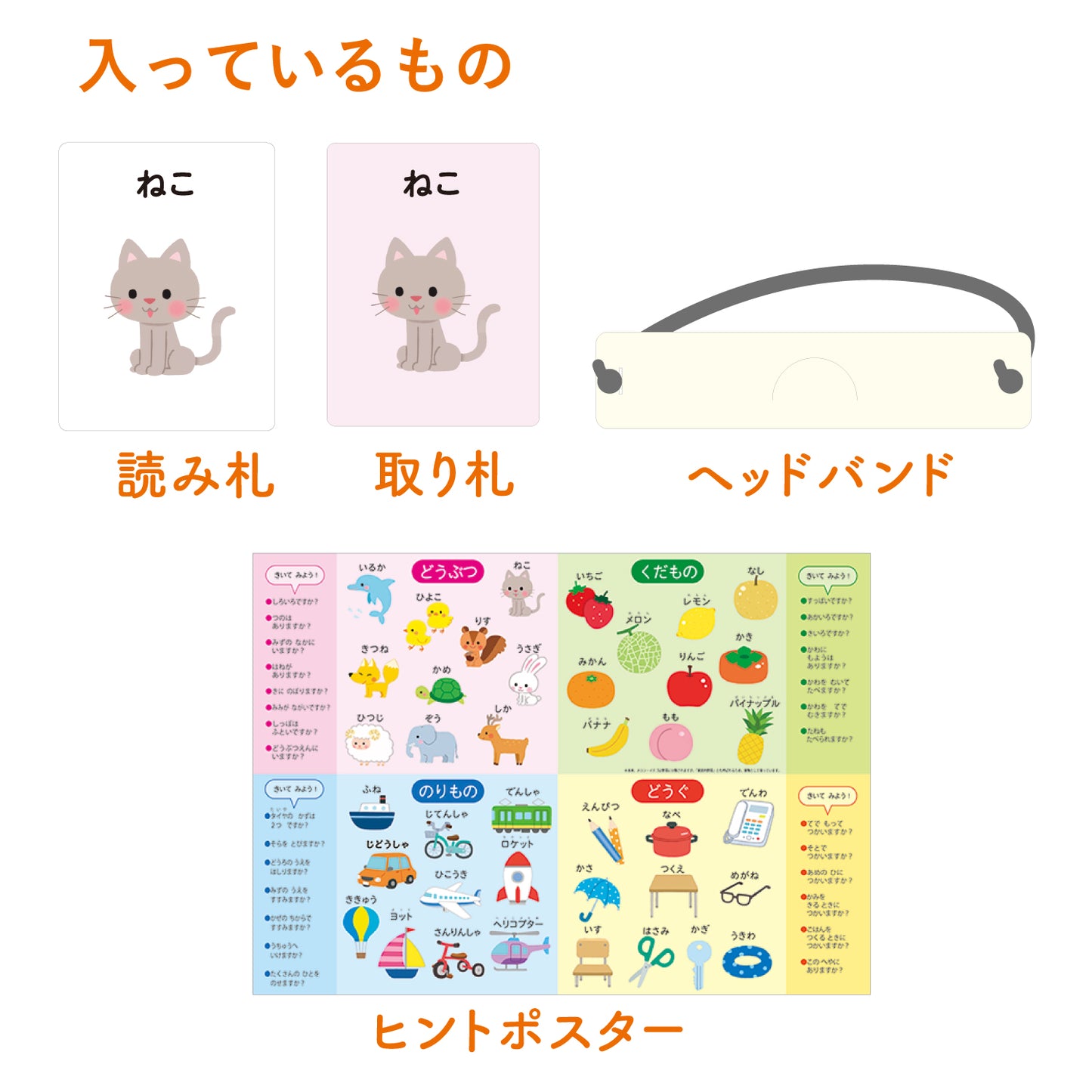 Who Am I? Hiragana Vocab Guessing Game for Kids