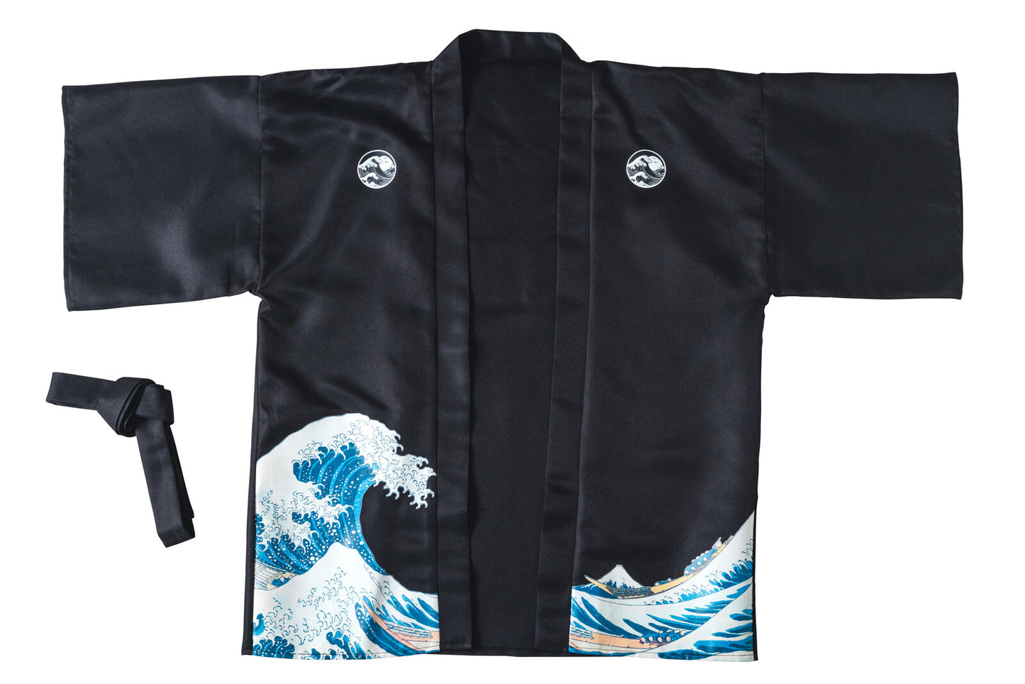 Unisex The Great Wave Hokusai Ukiyo-e Print Happi Coat