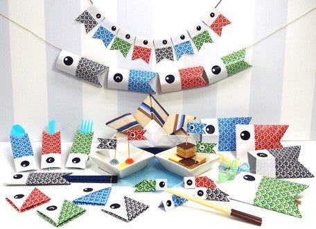 Koinobori-themed Origami Paper Set
