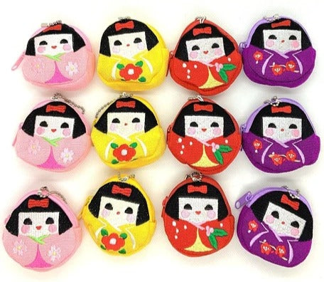 Kokeshi Doll Coin Purse