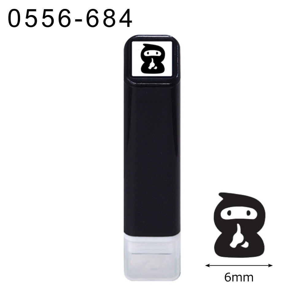 Stick-type self-inking stamp – Ninja