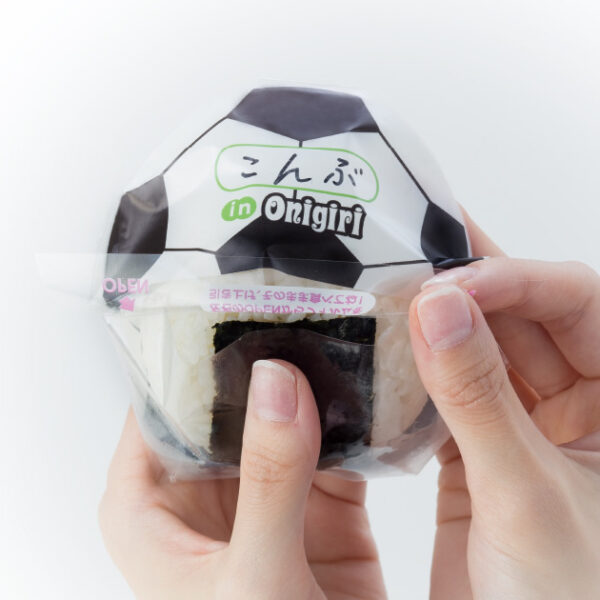 Soccer-themed Round Onigiri Wrappers 6PC pack