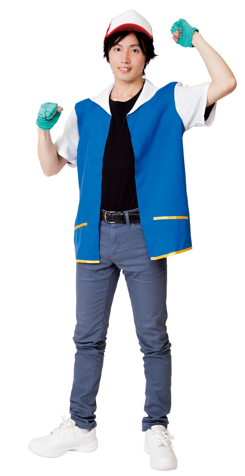 Pokemon Trainer Full-body Cosplay Outfit Costume (Adult-size)