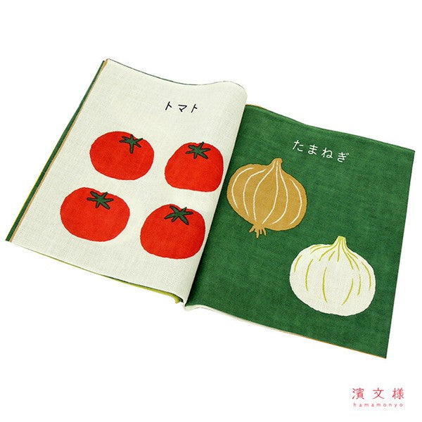 Tenugui Fabric Picture Book – Yasai