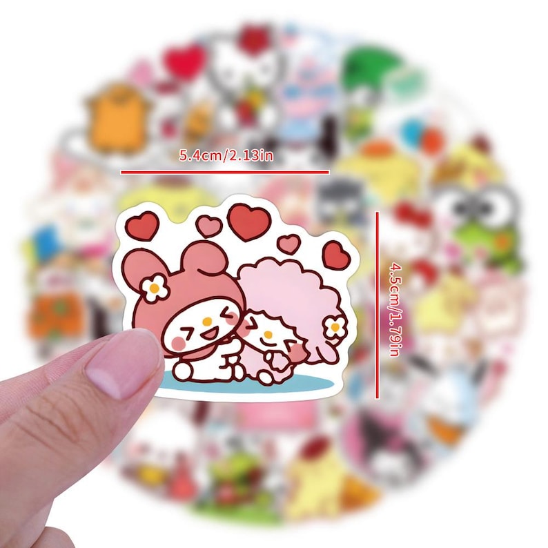 Sanrio Character Stickers Set of 50