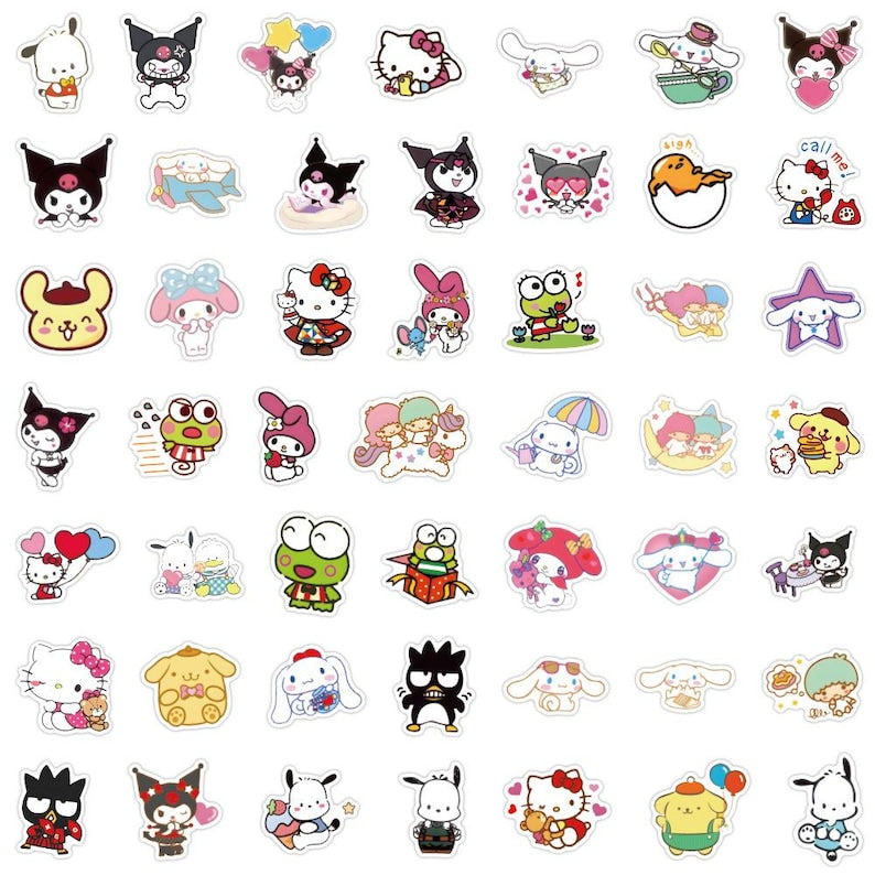 Sanrio Character Stickers Set of 50