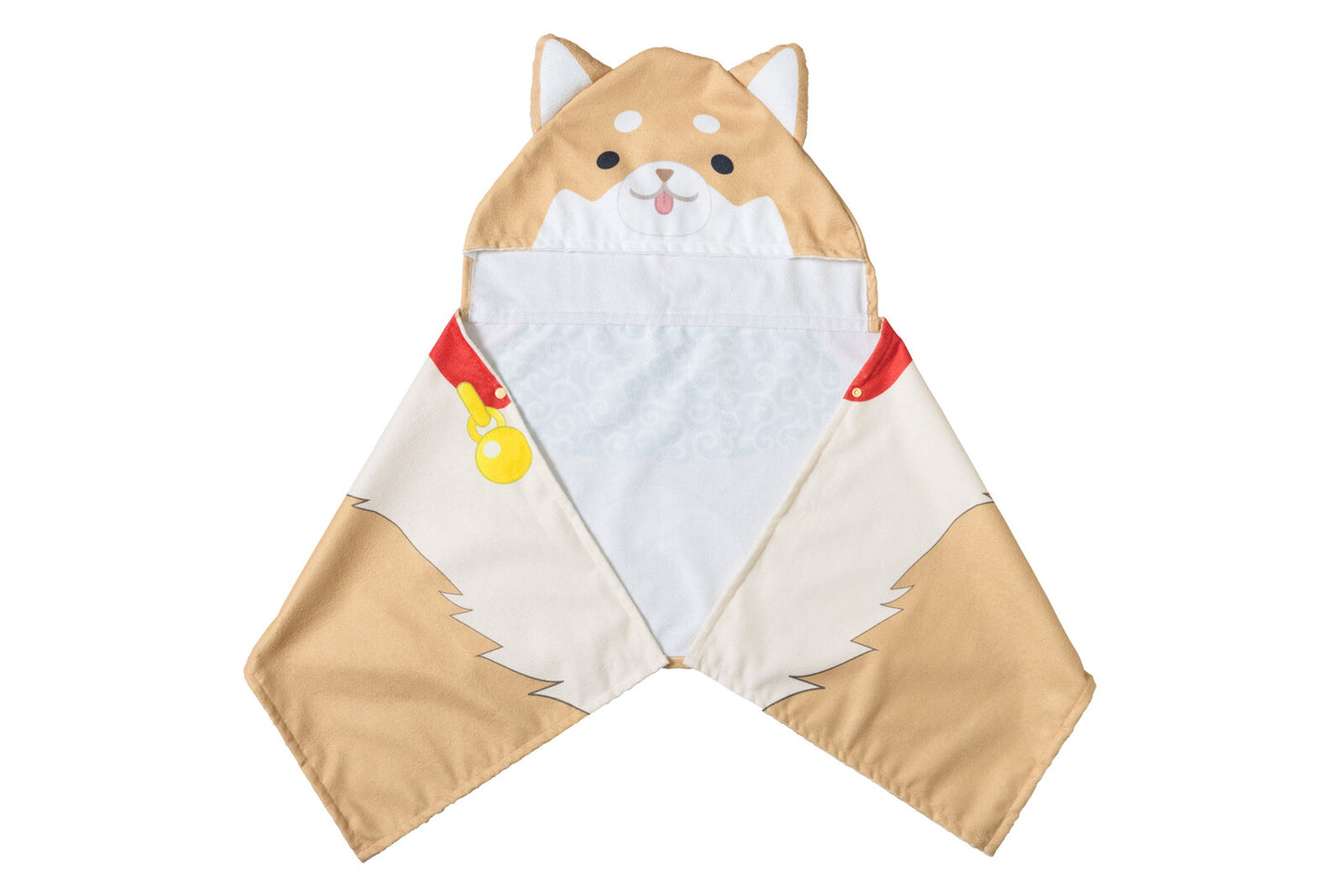 Unisex Shiba Inu Hooded Towel Throw-over