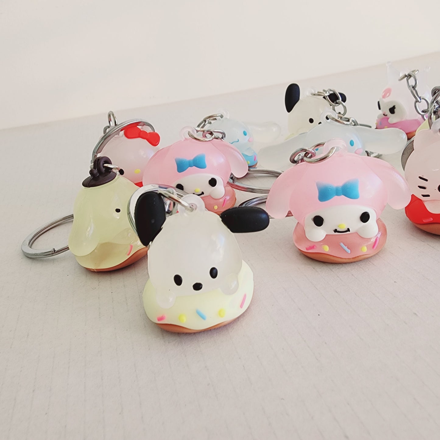 Sweet Donut Sanrio Friends Keychains Assorted 12 Pack