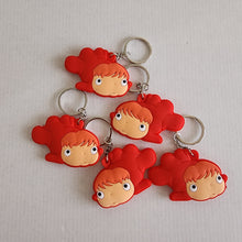 Ghibli Studio Ponyo Hard PVC Keychains 10 Pack
