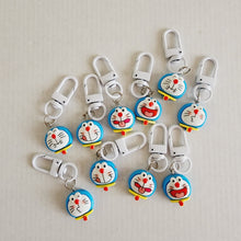 Doraemon 3D Faces Assorted Plastic Accessory Keychains 20 Pack