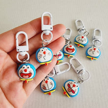 Doraemon 3D Faces Assorted Plastic Accessory Keychains 20 Pack