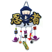 Chirimen Fabric Standing Ninja Stance Hanging Decoration Ornament