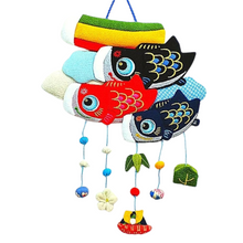 Chirimen Fabric Koinobori Carp Streamers Hanging Decoration Ornament