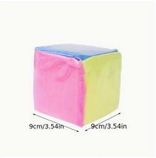 Soft Cube Dice with Clear Pocket Inserts (Fluffy type) image 1