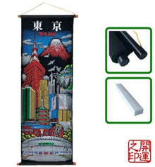 Wall Hanging Scroll Tapestry – Tokyo Scenery