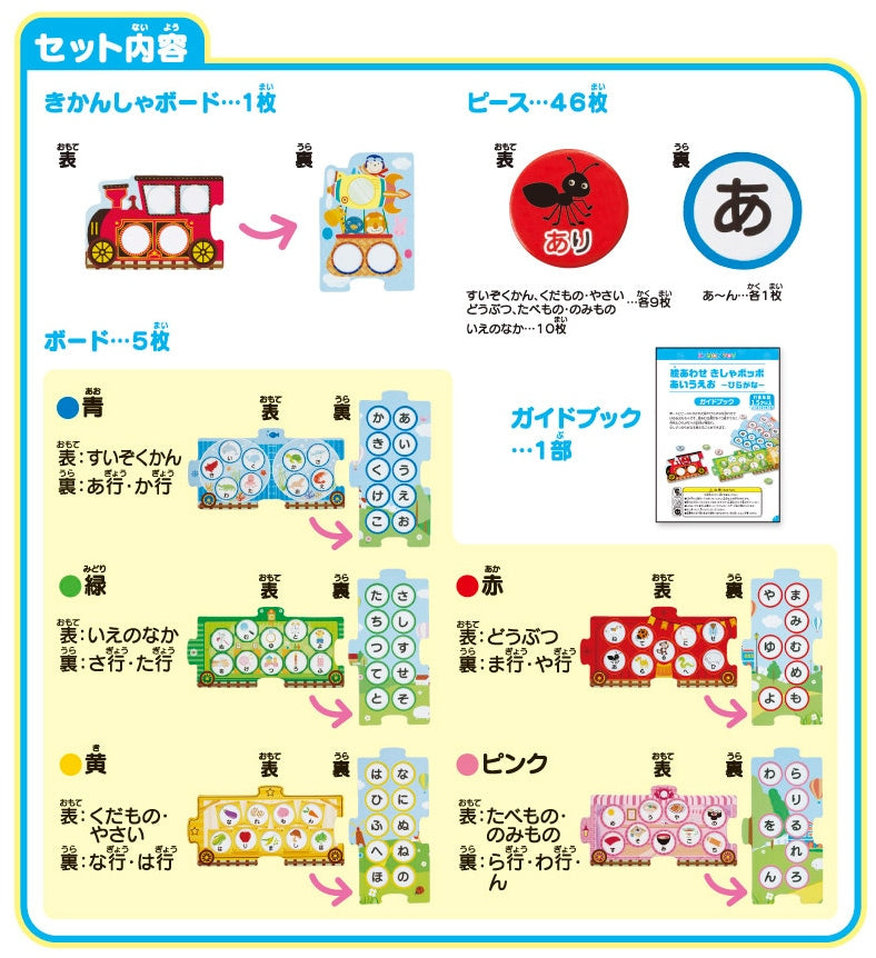 [KUMON] Hiragana Picture Match with Poppo Train