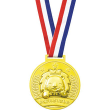 3D Plastic Gold Medal with King Lion 「よくがんばりました」⌀80mm
