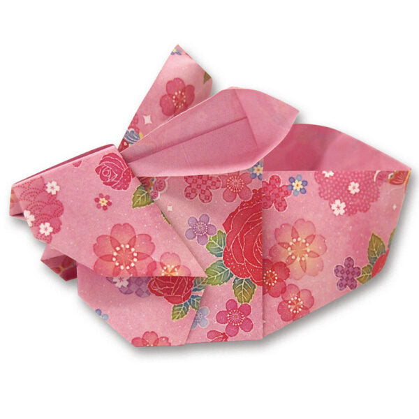 [TOYO] Graceful Floral Double-sided Partially See-through Chiyogami Origami Paper Pack 15x15cm (28 sheets)