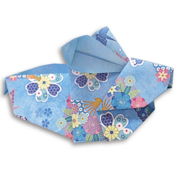 [TOYO] Graceful Floral Double-sided Partially See-through Chiyogami Origami Paper Pack 15x15cm (28 sheets)