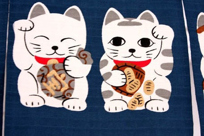 Maneki neko noren 85x30cm