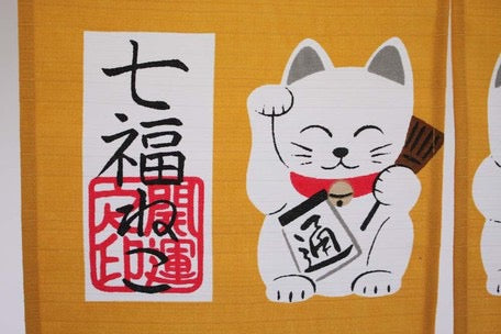 Maneki neko noren 85x30cm