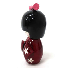 Wooden Kimono Kokeshi Doll 14cm (Maroon)