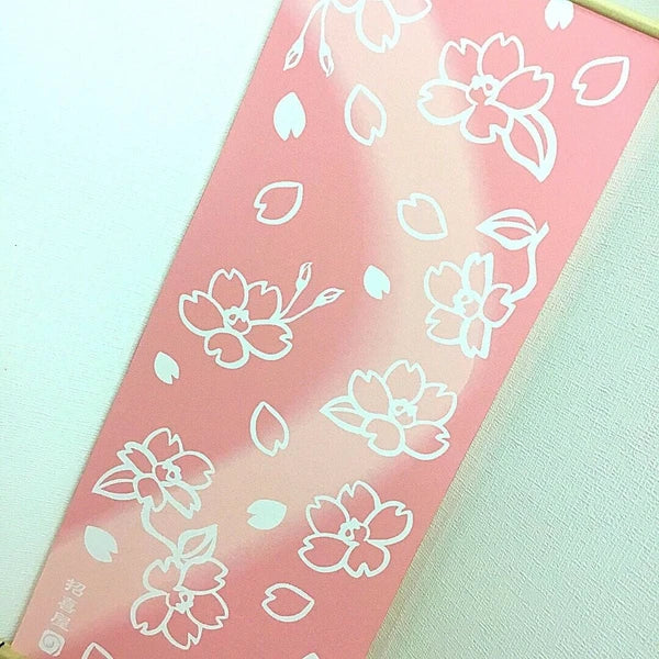 Wall Hanging Scroll Chirimen Tapestry - Pink Cherry Blossoms