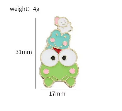 Assorted Sanrio Character Lapel Pin Badge 20 Pack