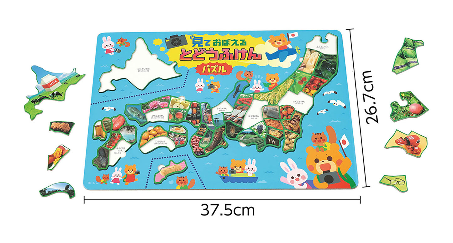 Real Photo Japan Prefecture Todoufuken Map Puzzle