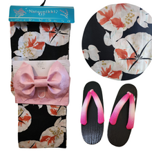 3-Piece Adult Yukata Set – Design A