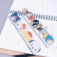 Cute Sanrio Anime Character Transparent 15cm Plastic Ruler 10 Pack