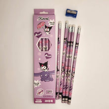 Sanrio Characters 2B Lead Pencils 12 Pack + Sharpener (4 Designs)