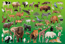100-Piece Japanese Animal Vocabulary Puzzle