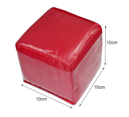 Soft Cube Dice with Clear Pocket Inserts (Random Colours) image 1