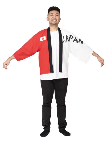 Japan Happi for Adults [Red & White)